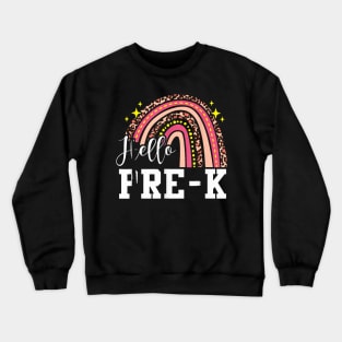 Hello Pre K Rainbow Crewneck Sweatshirt